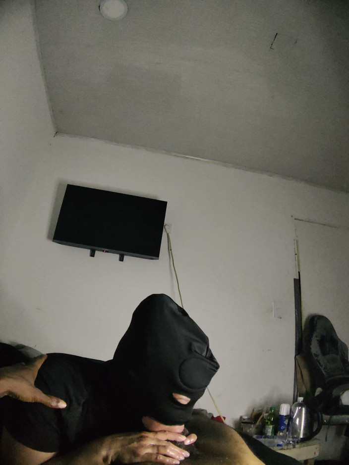 Cum-lobian dickdrainers: Throat Champ Black Mask 4