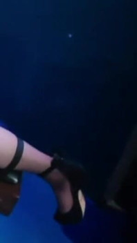 Hot Blonde Left Strapped on the Sex Bench at the Sexclub for Cleaning Guy to Find
