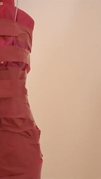 White Silk Raincoat Tape Restraint Part 1