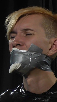 Nicky Wrapped Socks Gagged