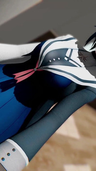 Otdmtmk Vtuber Time Stop Hentai Mmd 3D modré vlasy barva Edit Smixix