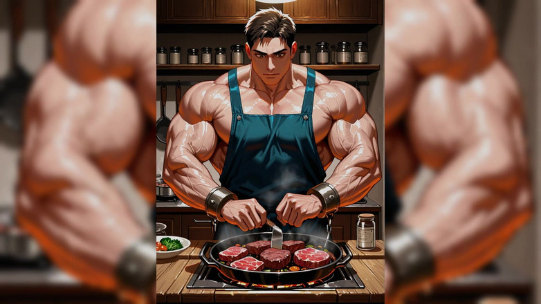 Erotic Man: Ai Muscle Hunks 做饭