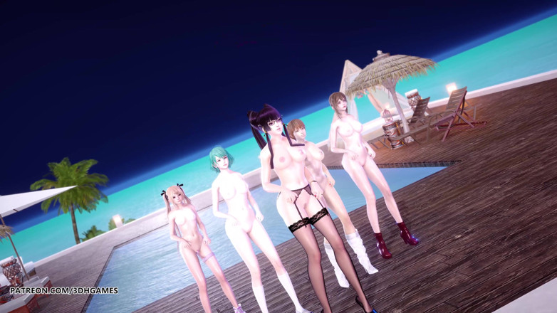 3D-Hentai Games: [MMD] 2 Phut Hon Sexy Naked Dance Marie Rose Tamaki Misaki...