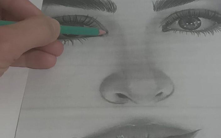 Sexaddicting123: 一个可爱的女孩为你画画，我希望你会喜欢的