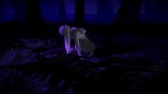 Wraith ward: Awek blonde menunggang dildo di dalam hutan : lucah 3d