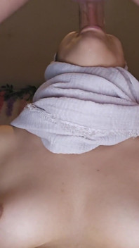 Deepthroat Cum in Mouth and Body Submissive Arab Wife Mia Niqab