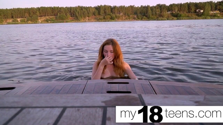 My 18 Teens: MY18TEENS - Teen Plays Pussy on Camera and Sensual Eating Banana...