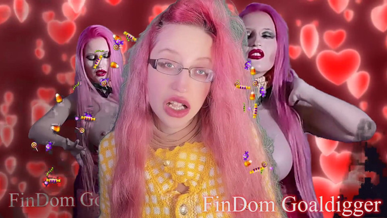 FinDom Goaldigger: Orange lippenstift-transformation für den pullover