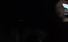 Dolunay ışığının altında dağlarda seks, erkek arkadaşımın en iyi arkadaşının tüm sütlerini yutıyorum