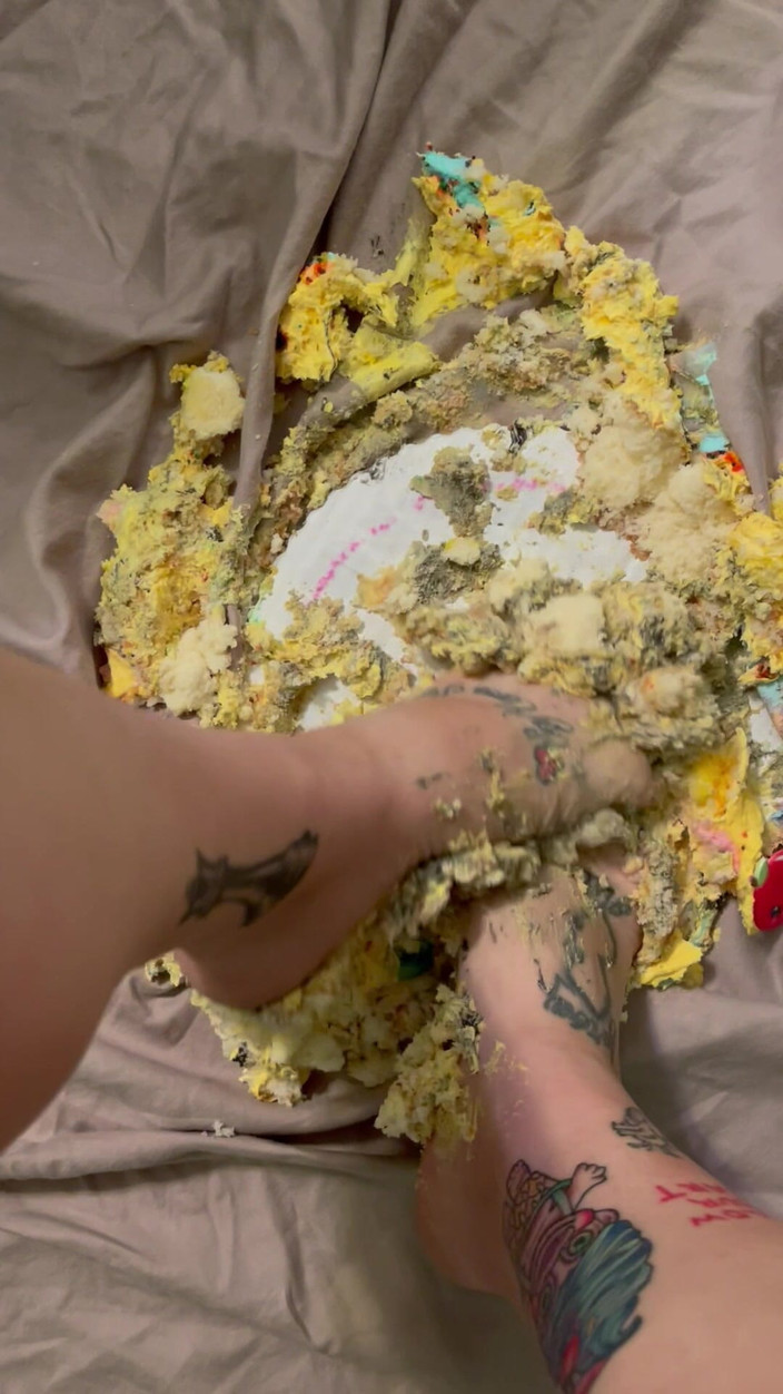 CherryBombBomb: Smashing Cake with My Cute Feet