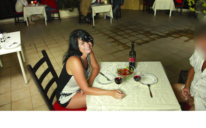 Alexandra Wett: Public Extreme! Hot Licking and Fucking Orgy in a Restaurant