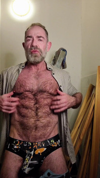Hairy Dilf Gets Caught Wanking