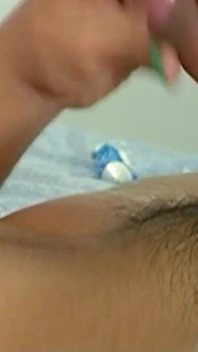Skinny Latin Shemale Fucked Anally by a Thick Cock with a Condom