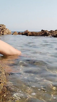 Seaside Wank on Sardegna