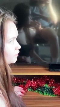 Stepsister Did the Housework and Helped Stepbrother Remove Dick's Erection