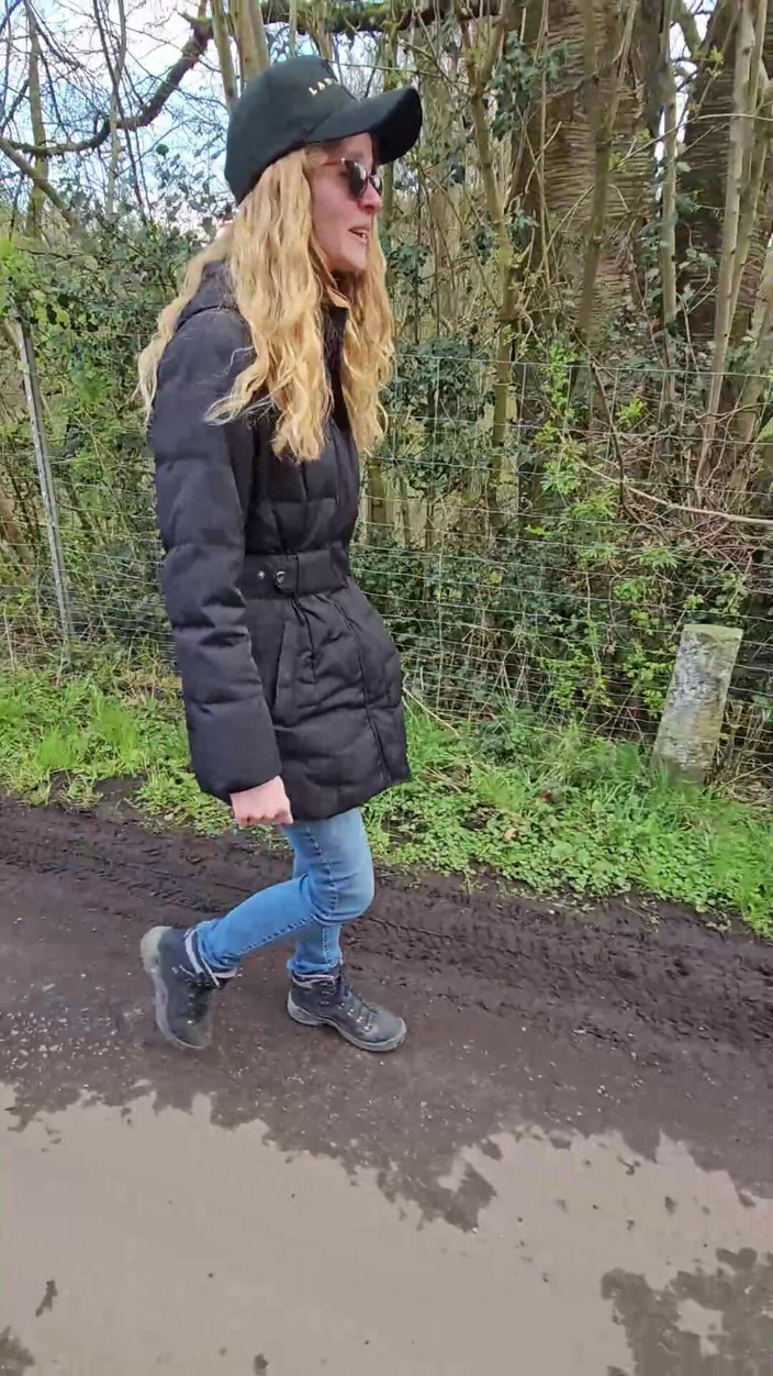 Bikergirl_97: Hot Walk with Love Balls in Pussy!