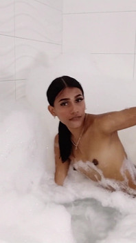 An Explosive Gift with Me Naked and Playful in the Jacuzzi