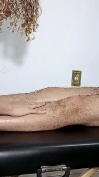 He Managed to Take off the Masseuse's Clothes and Convince Her to Give Him a Blowjob and Sit on Him.