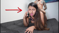 XxHomeMade: Unfaithful Bitch Talks on the Phone with Her Husband While...