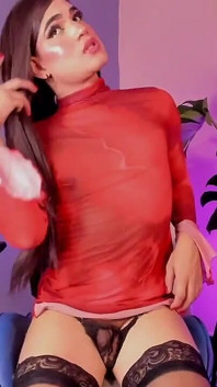 Ladytrans Dalam Pakaian Dalam, Dan Stoking Nilon, Seksi