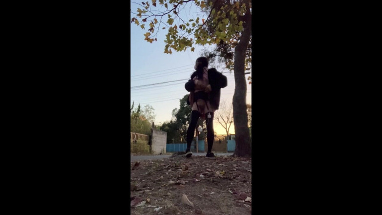 megu2002: Onafhankelijke training nr. 22 blootstellingswandeling langs de weg bij schemer