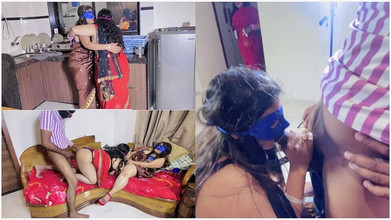 ShrutiLiveCum: Step Stepdaughter Shruti with Stepmom Nadiya Hardcore Fucking Step by...