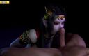 Soi Hentai: Medusa Drottning Boobjob, Deepthroat- Hentai 3D ocensurerad v239