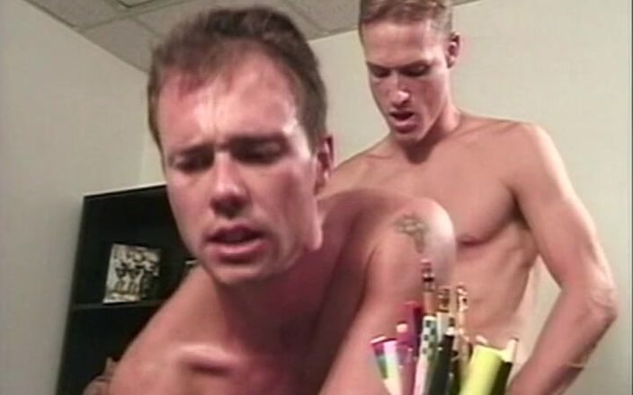 Gay 90's Vintage Porn: Roher männlicher vergnÃ1/4cktausch # 3