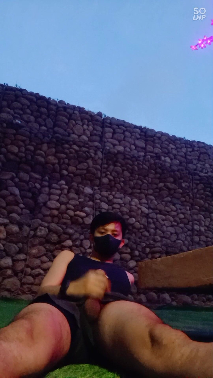 Rent A Gay Productions: アジア系トゥインクの屋外セッション、射精