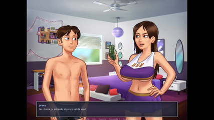 HotSummer117: Summertime saga cap 6 - scopa con una camgirl per i suoi...