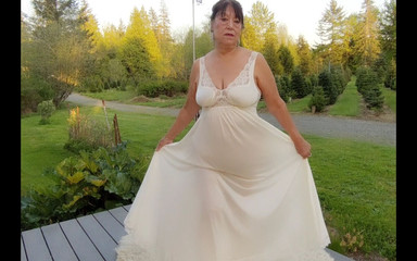 Zilah Luz: Masturbating and Fingering While Wearing My Beautiful White Nightgown and...