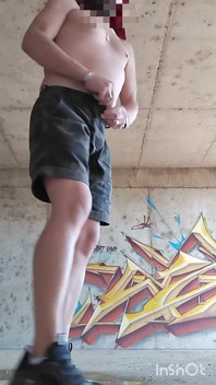 Outdoor Pissing and Showing Thong
