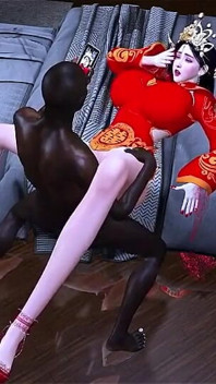 Pokušení virtuální reality: Božské křivky - 3D animace Hentai