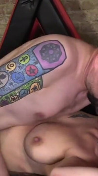 Chubby Jolie Noir Fucked by Two Studs