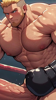 Ken Masters nackter fighter (ai)