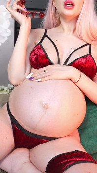 Ptm! 9 Monat Schwanger & Dildo Muschi Ficken