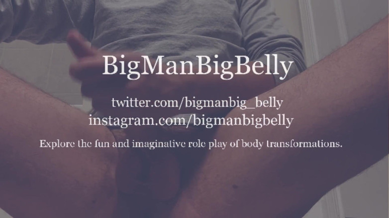 BigManBigBelly: Jock mięśni pompuje mnie do pełna, aby pęknąć
