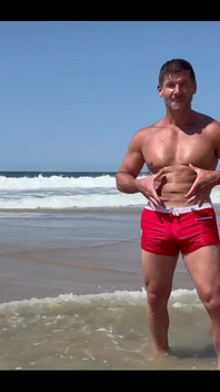 Work the Quads and Abs with Front Kicks Nude Workout #