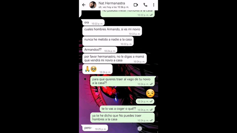 Natasha Caseros: 해피 파이널에서 내 작은 의붓 여동생과 채팅 - Nati Sweet - Natasha Caseros