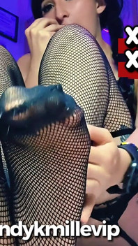 Gothic Babe in Sexy Lingerie Masturbates with a Big Dildo and a Plug in Her Anus