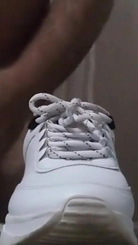 Sneaker fuck and cum on asics