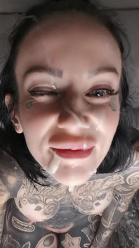 Huge cum facial