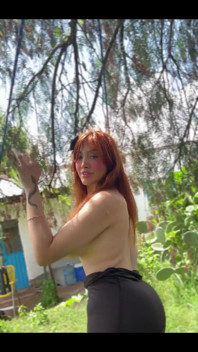Frolicking with My Tits Outside I Hope No One Catches Me