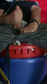 Horny Pe Teacher Jockdad87 Busts a Nut Between Classes