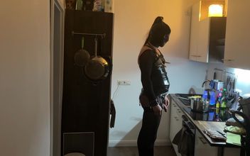 Fetish Lofts Cooking Session with TV Slave Part 2-4.