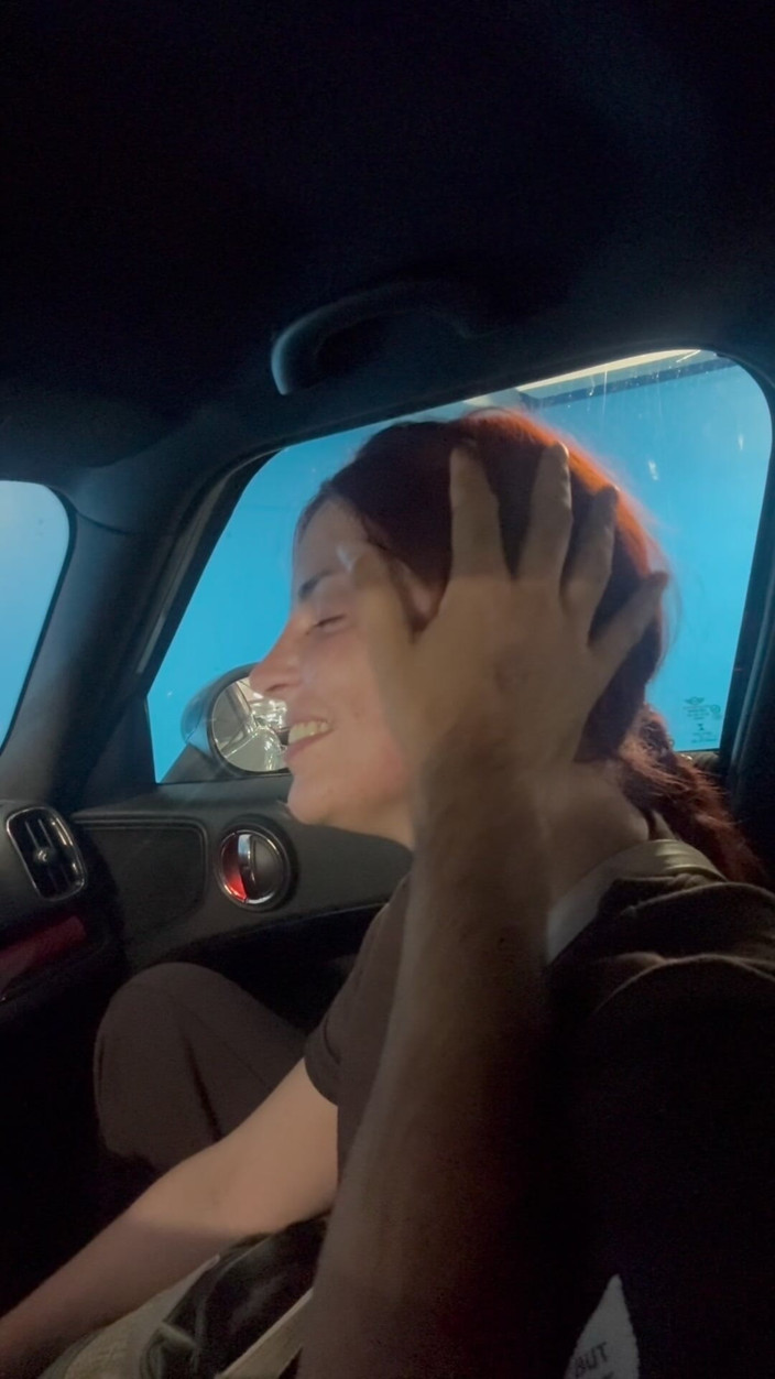 Elena917: Europe Trip Fun Compilation - Naked Walks, Punching in Car, Fun...