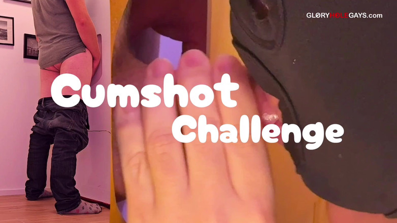 GLORYHOLEGAYS: Cumshot Challenge - XL Cock Com Prepúcio No Gloryhole
