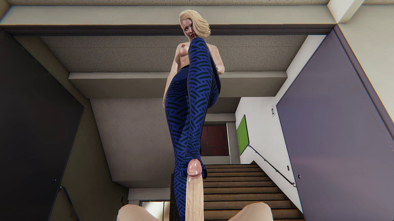 Joas22222: Gorąca Pani Davidson ręczna robota i footjob w jej niebieskie...