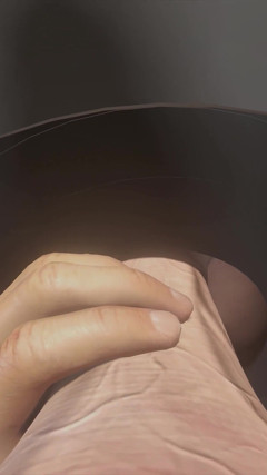 Futanari. Gloryhole Double Coins in a Sex Booth. thumbnail