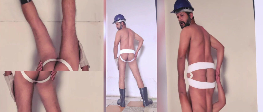 Stink HairyMale: Boots, Jockstrap, Big Load